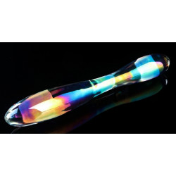 LoveToy Gode en Verre Double Delight 22 x 3.6cm Transparent